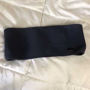 TRIANGL Navy Ribbed Bandeau Top